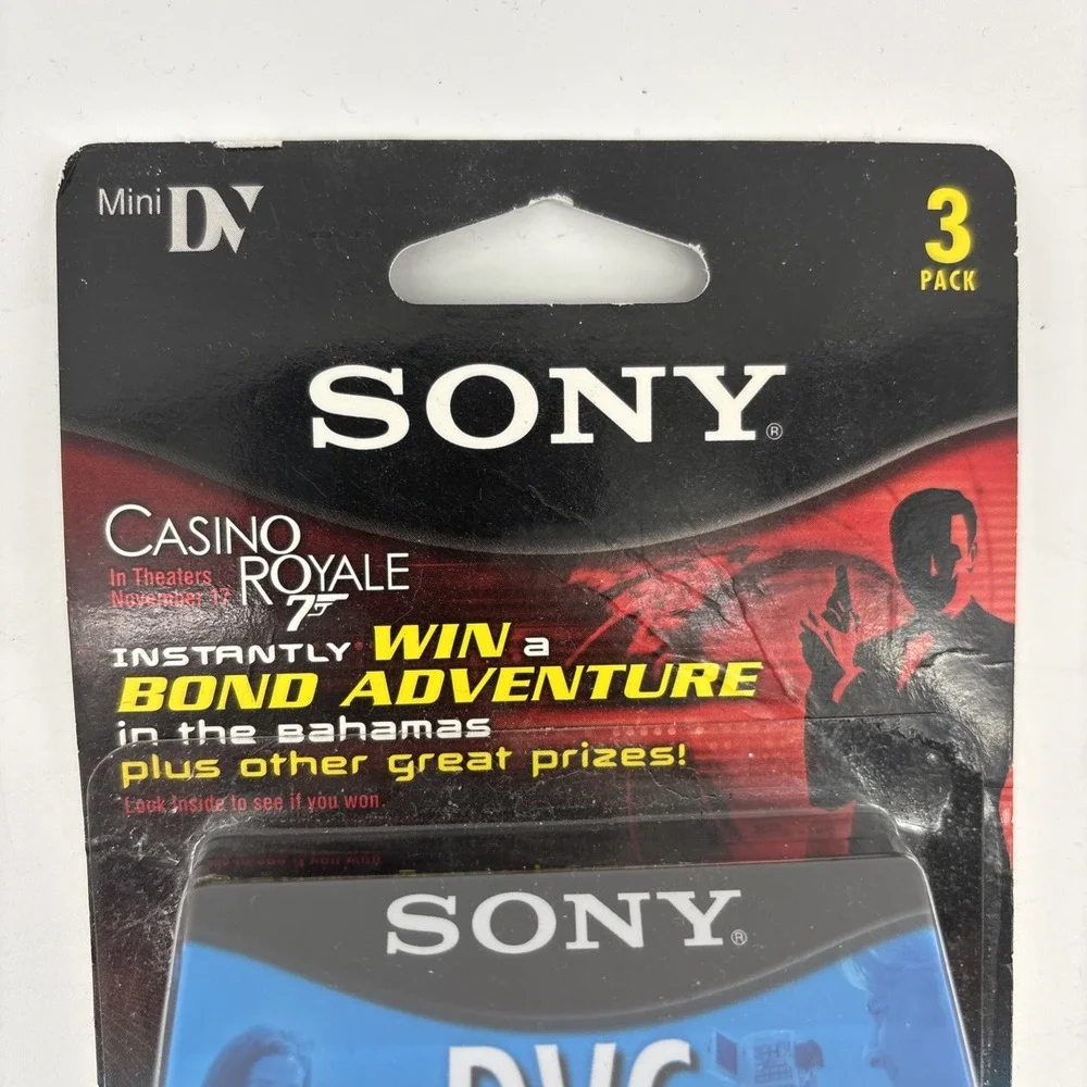 3-Pack Sony DVC Mini-DV 60 Min Premium Blank Tapes Digital Video Cassettes New!